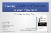 NASSCOM HR Summit 2014: Creating A Culture of Excellence - Harry Paul, Author