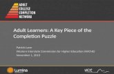 Webinar: Adult Learners: A Key Piece of the College Completion Puzzle
