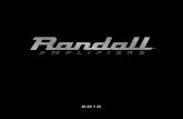Randall Amplifiers Preliminary NAMM 2013 Catalogue