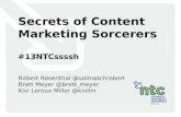 Secrets of Content Marketing Sorcerers - 2013 Nonprofit Technology Conference - #13NTCssssh