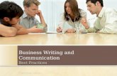 Business writing and communication best practices