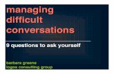 Managing Difficult Conversations:9 Questions to Ask Yourself