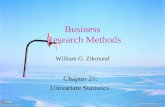 Research Methods William G. Zikmund, Ch21
