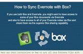 Sync Evernote and Box