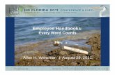 Weitzman  - Employee handbooks every word