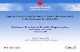 Age and cause contributions of lower life expectancy in Inuit Nunangat, 1989-2003