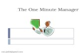 One Minute Manager Ppt