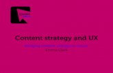 Content strategy and UX