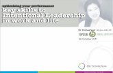 Key skills to Intentional Leadership