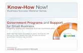 Government Programs and Support