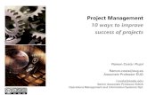 10 ways to improve sucess in project management