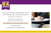 Writing Strategic Marketing Plans and Marketing Communications Plans for Clients
