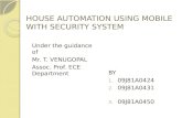 House Automation Using Mobile With Security System PPT