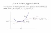 Local linear approximation