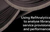 Using ref analytics to analyse library service provision and performance by Craigie-Lee Paterson & Cathryn Peppard, Goldsmiths, University of London