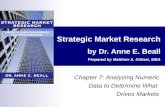 Strategic Market Research (Chapter 7):  Analyzing Numeric Data to Determine What Drives Markets