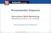 Presentación empresa - Barcelona Web Marketing
