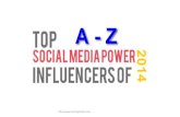 Top A - Z Social Media Influencers of 2014