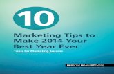 10 Marketing Tips To Make 2014 Your Best Year Ever
