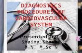 diagnostic procedures of cardiovascular system