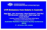 Uvr emissions from solaria in australia gies