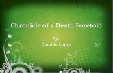 Chronicle of a Death Foretold (IOP)