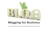 Blogging for Business - An Introduction