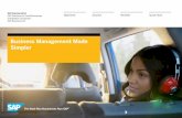 Business Management Made Simpler - SAP Business One