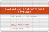 Evaluating instructional software