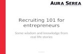 Recruiting 101 for entrepreneurs