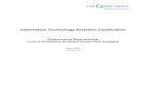 IT Architect Certification: Conformance Requirements