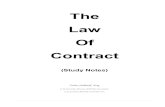 Study notes   contract law