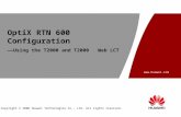 OptiX RTN 600 Configuration-- Using T2000 and T2000 Web LCT