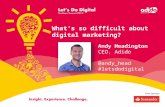LDD Southern Summit 2013 - Adido - What's so hard about digital marketing