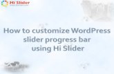 How to customize WordPress slider progress bar using Hi Slider?