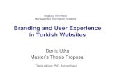 Branding and User Experience in Turkish Websites