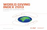 World Giving Index - 2013