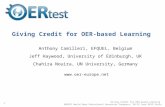 OERTest: Giving credit for OER-based learning