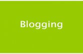 Blogging Overview