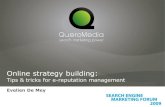Online strategy building: tips & tricks for e-reputation management