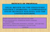 FINAL YEAR PROJECT: DEFENCE OF PROPOSAL