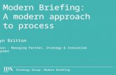 Modern Process talk from IPA Modern Briefing event