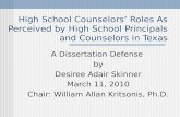 Dr. William Kritsonis, Dissertation Chair for Desiree Adair Skinner