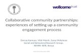 Collaborative community partnerships: experiences of setting up a communityengagement process