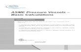 ASME Pressure Vessels Basic Calculations
