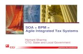SOA   BPM = Agile Integrated Tax Systems