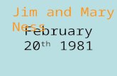 February 20th 1981 mary and jim