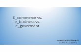 E_commerce vs. e_business vs. e_goverment