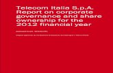 Telecom Italia S.p.A. Report on Corporate Governance and share ownership 2012