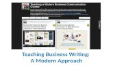 Teaching Business Writing: New Research, Class Handouts, and Multimedia